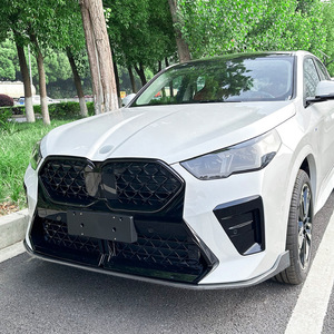 Bmw X2 U10 M Sport Front Splitter And <b>Corner</b> <b>Protector</b> Piano Black Carbon Fiber Texture Matte Finish For 2023+ Mp Models - Product Image 1