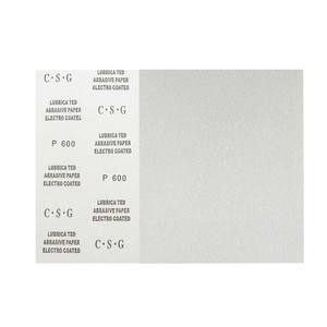 Papier abrasif sec Csg P600 rectangulaire 230x280mm pour le ponçage et le polissage du bois et du métal, base en papier abrasif - Product Image 1