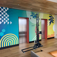 Impresora de Pared Vertical 3D con Tinta UV de Alta Precisión para Impresión de Tubos y Murales