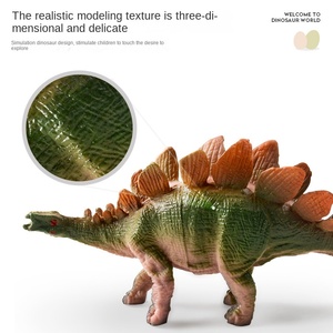 Juguete de Dinosaurio para Niños, Tiranosaurio Rex y Triceratops de Goma Suave, Set de Modelos de Animales del Mundo Animal - Product Image 3
