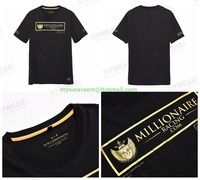 Kaos Hitam Polos untuk Desain Cetak Kustom Logo, Kaos Pria Polos Grosir, Kaos Lengan Pendek Musim Panas, Vendor