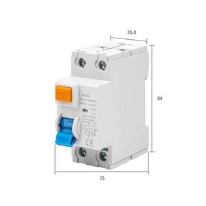 Disjoncteur différentiel RCCB <span class=keywords><strong>2P</strong></span>/4P 25-100A AC/A/B Type <span class=keywords><strong>ID</strong></span> RCD <span class=keywords><strong>30mA</strong></span>/100mA/300mA - Product Image 6