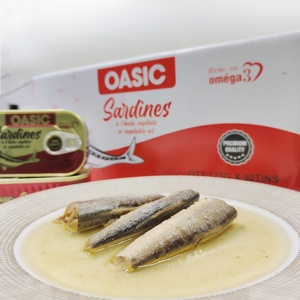 Venda quente de sardinhas enlatadas populares, rico em peixe enlatado de ômega-3, fornecedor chinês - Product Image 1