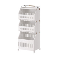Panier à linge pliable à 2 niveaux - Grand panier à linge sale en PP+ABS pour salle de bain et chambre à coucher
