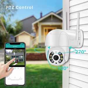 กล้องวงจรปิด V380 Pro Wifi Solar PTZ Dome แบบสองเลนส์  WiFi IP66 กันน้ำ สำหรับภายนอกอาคาร - Product Image 3