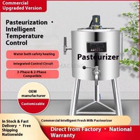 Pasteurisateur Électrique Commercial Chaud 30L pour Lait, Jus et Magasin de Thé, Petit Pasteuriseur Automatique de Lait