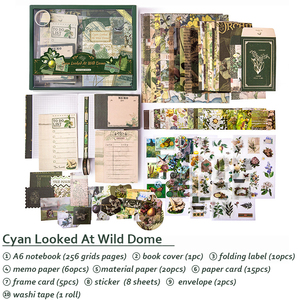 Diario <span class=keywords><strong>de</strong></span> Escritura <span class=keywords><strong>de</strong></span> Estilo Retro y Simple, Cuaderno <span class=keywords><strong>de</strong></span> Arte, Set <span class=keywords><strong>de</strong></span> Regalo en Caja, Encuadernación Cosida, Tamaño A6, 128 Hojas, Páginas Interiores Impresas, Cubierta <span class=keywords><strong>de</strong></span> Papel - Product Image 2