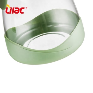 Lilac BSCI Lfgb 2L + 250ml * 4 cái + Khay thương mại thủy tinh bình bình nước bình với khay gỗ nắp nhựa - Product Image 2