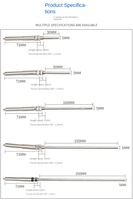 Sonde thermocouple en acier inoxydable, sonde de mesure de température, fil blindé métallique, OEM/ODM, capteur de température K/E/PT100