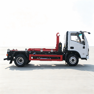 Africa & South America Market 4x2 Dongfeng Huashen V3 Detachable <b>Bin</b> Garbage Truck Heavy Hydraulic Hook Lift Truck For Export - Product Image 3