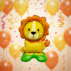 Globo de aluminio con diseño de león para fiesta, 39x58 cm, metálico, decoración de cumpleaños para niños - Product Image 4
