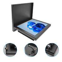 Écran tactile capacitif de couverture CNC mural de 17 pouces Surface IP67 entièrement étanche avec protection de couverture Panel PC industriel