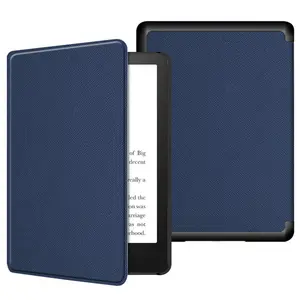 亚马逊Kindle Paperwhite5 2021第11款商业案例热销PU皮革四角防摔组合翻盖TPU平板电脑套