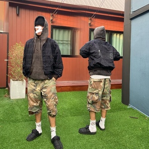 Pantalones Cortos de Mezclilla Personalizados, Estilo Bermuda, Tácticos, de Cintura Alta, de Algodón Grueso, Holgados, de Gran Tamaño, con Estampado de Camuflaje, para <span class=keywords><strong>Hombre</strong></span> - Product Image 3