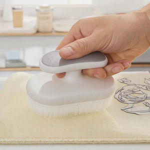 Cepillo <span class=keywords><strong>de</strong></span> lavado para limpieza del hogar <span class=keywords><strong>de</strong></span> alta calidad, Material PE TPR con mango para cocina, bañera, azulejo, artefacto, cepillo para zapatos para mascotas - Product Image 6