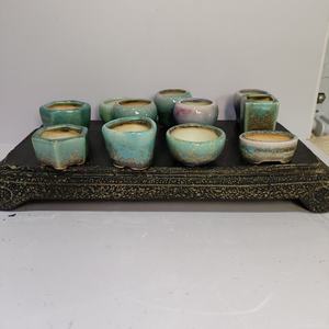 Mini macetas <span class=keywords><strong>de</strong></span> bonsái Yixing esmaltadas <span class=keywords><strong>de</strong></span> alta temperatura Witj todo tipo <span class=keywords><strong>de</strong></span> diseño - Product Image 1