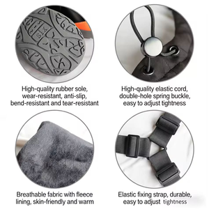 Chaussures imperméables <span class=keywords><strong>pour</strong></span> <span class=keywords><strong>chien</strong></span>, bottes réfléchissantes <span class=keywords><strong>pour</strong></span> <span class=keywords><strong>pattes</strong></span> <span class=keywords><strong>avec</strong></span> harnais de maintien, antidérapantes, toutes saisons, <span class=keywords><strong>pour</strong></span> la promenade des chiens - Product Image 4