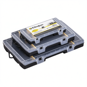 Boîte de rangement pour outils avec couvercle transparent et compartiments réglables pour outils et petites pièces - Product Image 2