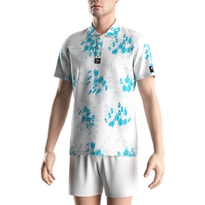 Chemises de golf pour hommes à manches courtes, à fleurs, performantes et respirantes - Product Image 5