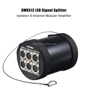 DMX Modular Splitter 6ช่อง Dmx <span class=keywords><strong>512</strong></span>สัญญาณบูสเตอร์เครื่องขยายเสียง - Product Image 4