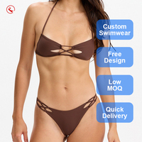 Op maat gemaakte OEM bikini badpak bikini set hoge taille bikini badpakken voor vrouwen tanga badkleding