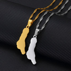 Collares con Colgante de Acero Inoxidable de la Unión de las Islas Comoras con Mapa y Dije de <span class=keywords><strong>Moroni</strong></span>, Comoras # 266121 - Product Image 3