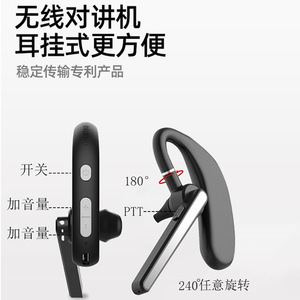 วิทยุสื่อสารแบบคล้องหู Zhongchen SR-615 เชื่อมต่อบลูทูธ 400-470MHz ไร้สาย สำหรับอุตสาหกรรมบริการ - Product Image 3