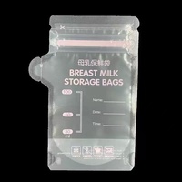 Sac de conservation jetable HJ Brand HJ-RTS003 de 250 ml pour lait maternel et aliments pour bébé – Design théière, pochette de congélation autoportante avec fermeture éclair