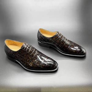 Caldo di vendita decente <span class=keywords><strong>scarpe</strong></span> italiane da uomo puro coccodrillo chaussures <span class=keywords><strong>scarpe</strong></span> da <span class=keywords><strong>smoking</strong></span> per gli uomini Goodyear alligatore classico <span class=keywords><strong>scarpe</strong></span> da sposa da uomo - Product Image 6