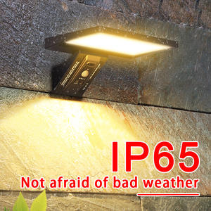 2-צבע מתכוונן אור ip65 מנורת קיר סולרית עיצוב זנב לוויתן אין צורך בחוטים rohs מוסמך סוללה נטענת חיצונית - Product Image 3