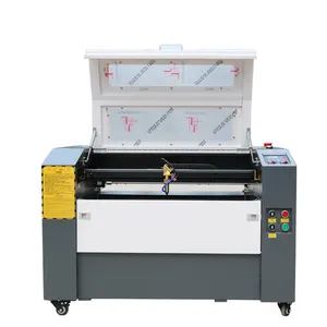 400*600 efisien co2 mesin pemotong Laser untuk komersial pena kulit gelang emas tulisan melengkapi Motor tahan lama