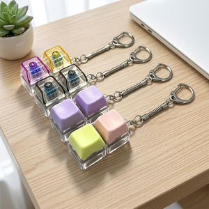 Llavero de acrílico personalizado CCH con interruptor de teclado, llavero de plástico creativo DIY - Product Image 5