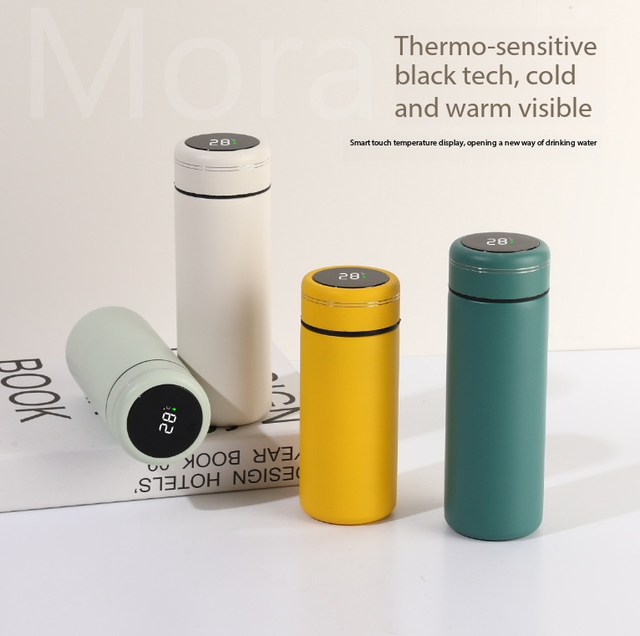 LED Digital Touch Screen 300ml Temperature Display Insulated Cup 316 Stainless Steel Insulated Bottle Intelligent Water Bottle