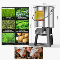 Kleine elektrische multifunctionele fruit-, groente- en aardappelversnipperaar/vergruizer voor automatisch versnipperen/vermalen voor voederproductie