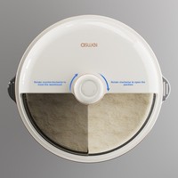 Grand récipient en plastique scellé de 10 kg pour le riz, le farine, résistant à l'humidité et aux insectes, design moderne et minimaliste