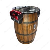 Bar Barrel 19 pouces, 60 jeux, machine de jeu d'arcade classique de type table de cocktail, à monnayeur, machine d'arcade rétro classique