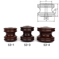 Isolateurs de bobine en porcelaine basse tension de haute qualité ANSI 53-4, isolateur brun