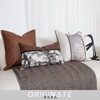 Nouvelle arrivée, housse de coussin de siège tissée de luxe, personnalisée, en fibre de polyester, pour la décoration de la maison et l'utilisation hôtelière