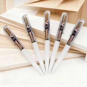 Stylo bille en plastique 2D illustré, personnalisable avec logo, multicolore, créatif, pour signature, stylo gel personnalisé, idéal pour les cadeaux - Vente flash - Product Image 2