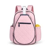 Sac à dos de raquette en nylon léger et durable avec bretelles rembourrées en maille pour le badminton, le pickleball et les voyages en plein air