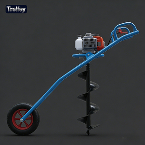 Trivella a Benzina 99cc con Carrello, Scavatore per Buche, Trivella Professionale per Fattorie, Ranch, Frutteti e Piantumazione Alberi - Product Image 6
