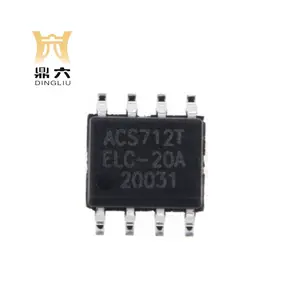 DING LIU ACS712 ACS712T-ELC-20A sensore di corrente basato su effetti Hall completamente integrato IC ACS712ELCTR-20A-T ACS712ELCTR-20A-T ELC-20