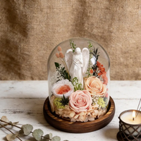 Eeuwige Rozenkoepel Ge conserveerde Bloemen Display Eeuwige Roos Cadeau voor Vrouw Vriendin Romantisch Jubileum Cadeau Verjaardagscadeau