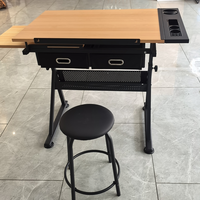 Ensemble de table et de chaise de classe pour étudiants, table de dessin et de traçage à angle réglable de haute qualité, pour artistes et écoles