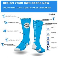 Chaussettes de sport pour hommes avec logo personnalisé, antidérapantes, sans couture, pour le football, la course à pied, chaussettes de sport antidérapantes