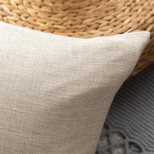 Innermor personalizado blanco verde Vintage/funda de almohada nórdica aspecto de lino de imitación sólido para uso doméstico funda de cojín al por mayor - Product Image 3