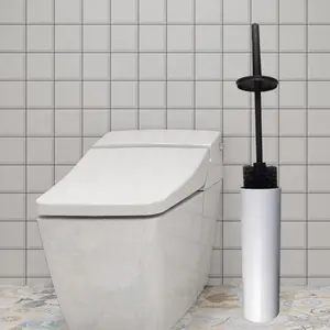 High Quality Hotel Family Company Toilet Bowl Brush With Caddy Aura Collection Toilet Brush