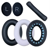 Oreillettes en PU en mousse à mémoire de forme souple XY Band pour Bose QuietComfort45 sans fil pour casque Bluetooth étui pour écouteurs bandeau
