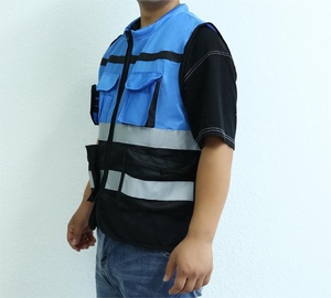 다기능 반사 안전 의류 높은 가시성 100% 폴리에스터 반사 테이프 안전 조끼 - Product Image 3