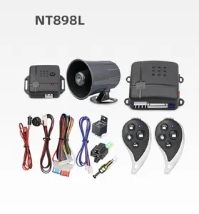 NTO universal one way car security alarm system trunk release engine start stop electric shock car alarms